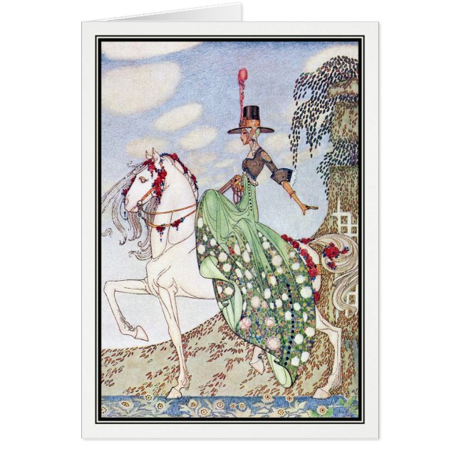 Princess Minon-Minette av Kay Nielsen Hälsningskort (Framsidan)