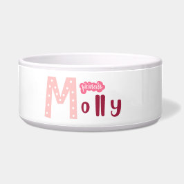 Princess Molly - hundar och cat personlig bowl