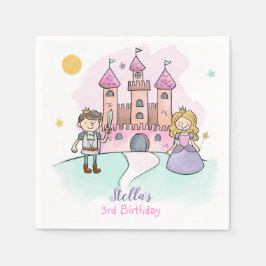 Princess Napkins Fairytale Party Girl Birthday Pappersservett