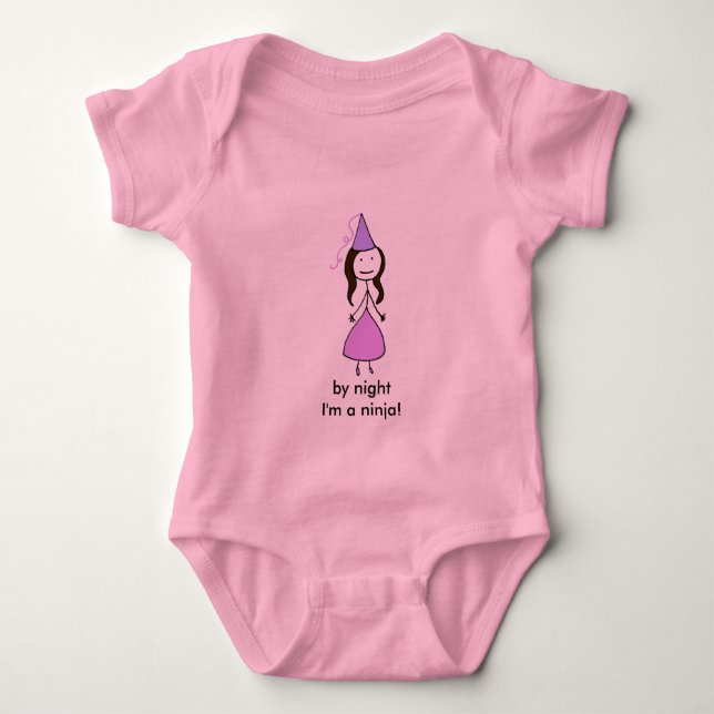 Princess Ninja Baby! T Shirt (Framsida)