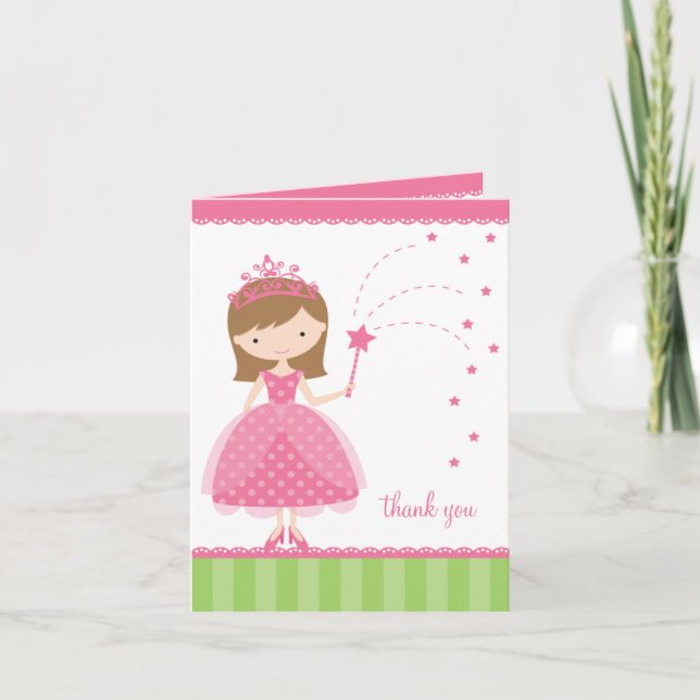 Princess Note Cards Tack Kort (Framsida)