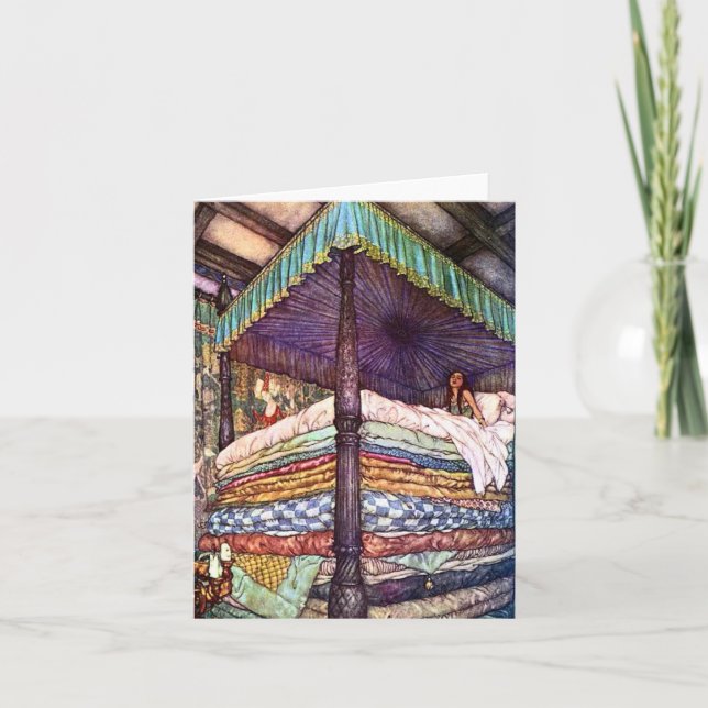 Princess och ärtakortet kort (Framsida)