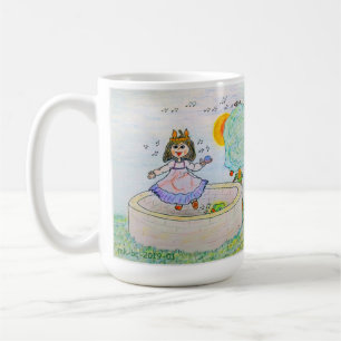 Princess och groda kaffemugg