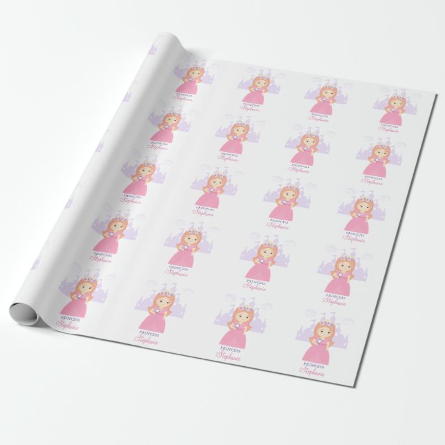 Princess och Hennes magiska Spegel Presentpapper (Utrullad)