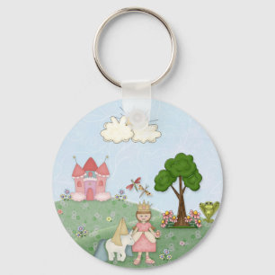 Princess och hennes slott nyckelring