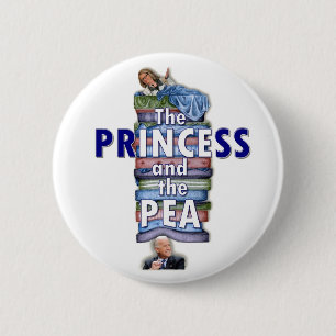 Princess och Pea Knapp