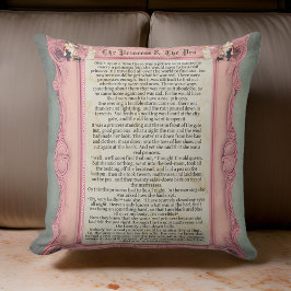 Princess och Pea Story Pillow | Kudde