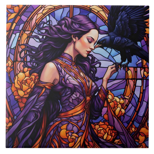 Princess och Raven Kakelplatta (Framsidan)