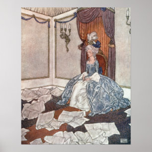 Princess och tidningarna av Edmund Dulac Poster
