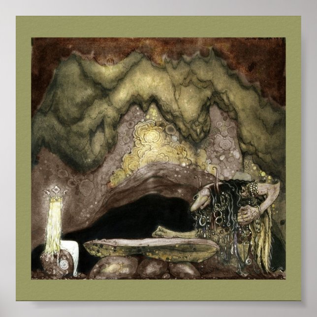 Princess och Troll vid Bord Poster (Framsidan)