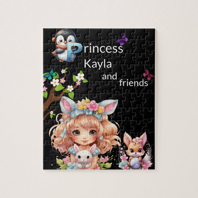 Princess och vänner pussel (Vertikal)