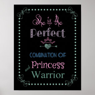 Princess och Warrior Poster