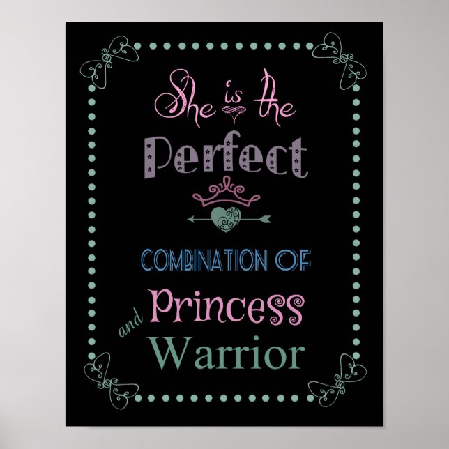 Princess och Warrior Poster (Framsidan)