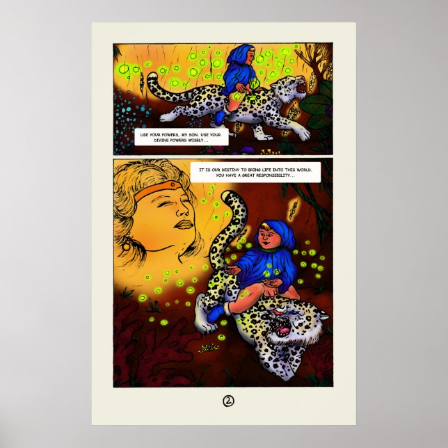 Princess of Light kort tecknad page 2 Poster (Framsidan)