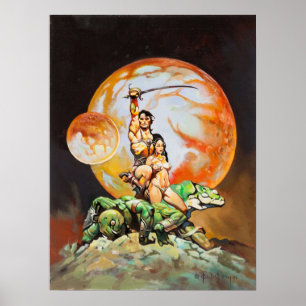 Princess of Mars Frank Frazetta Poster