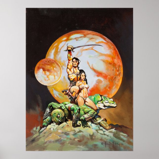 Princess of Mars Frank Frazetta Poster (Framsidan)