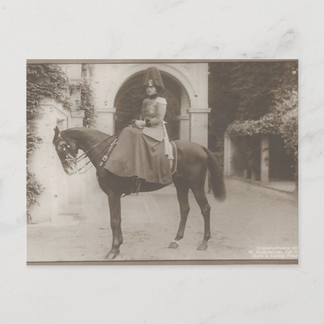 Princess of Prussia ridande häst sidesaddle #060SS Vykort (Framsida)