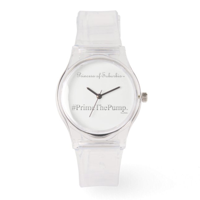 Princess of Suburbia ® # Prime The Pump (Rosa) Armbandsur (Framsida)