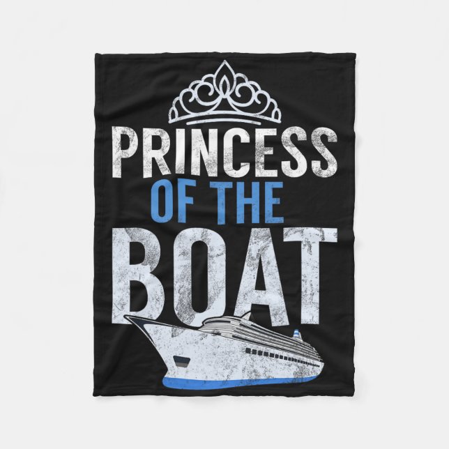Princess of the Boat Boating Fleecefilt (Framsidan)