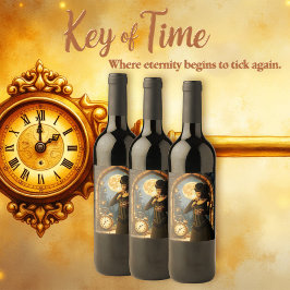 Princess of the Clocks – Keeper of Moonlit Hours. Vinflaska Etikett