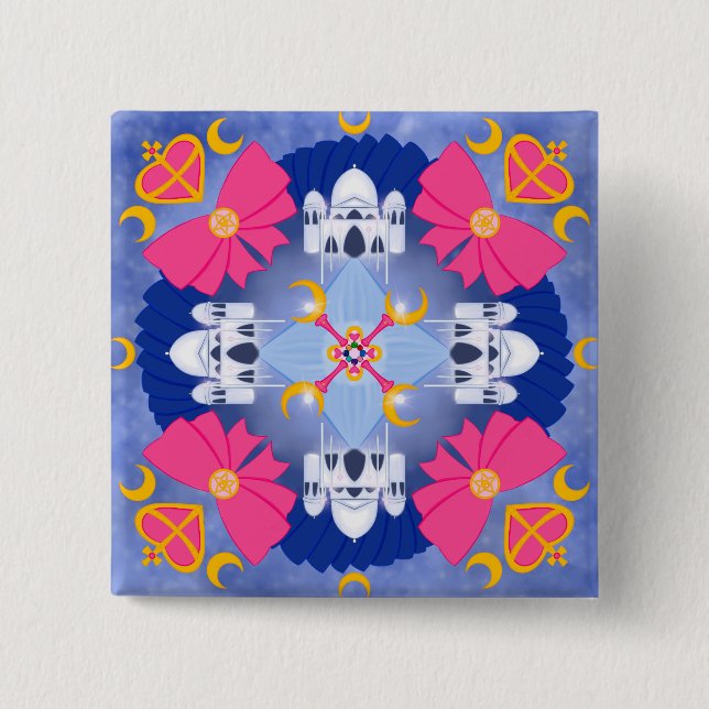 Princess of the Måne Radial Art Knapp (Framsida)