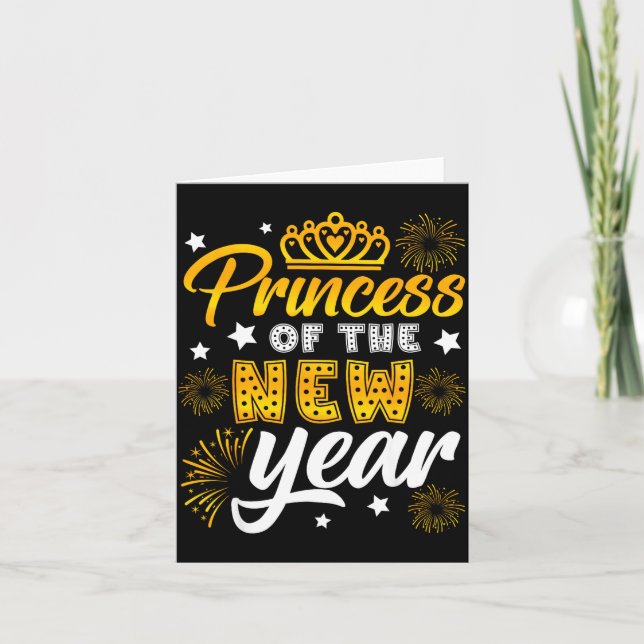 Princess Of The New Year 2026 New Years Eve Firewo Kort (Framsida)
