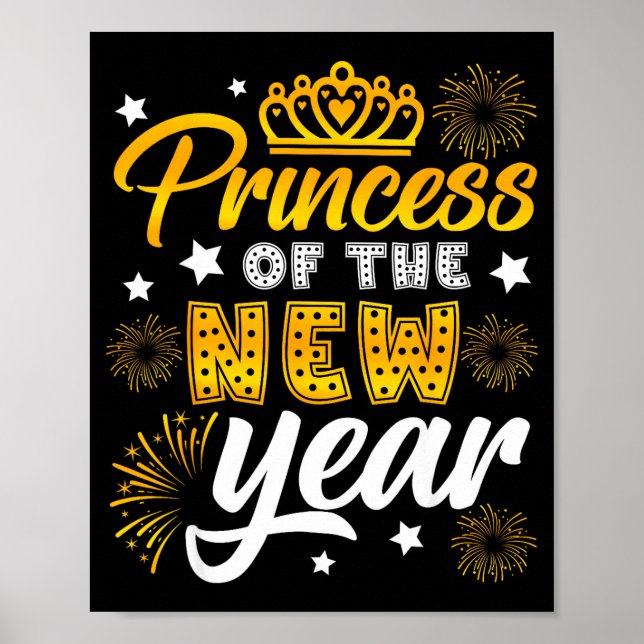 Princess Of The New Year 2026 New Years Eve Firewo Poster (Framsidan)