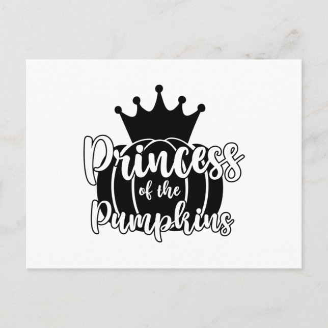 Princess of the Pumpkins Vykort (Framsida)