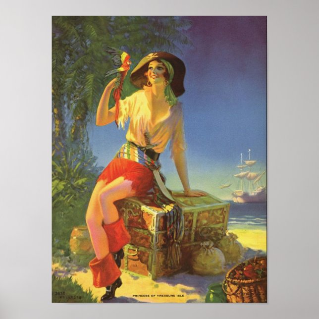 Princess of Treasure Isle - Edward Mason Eggleston Poster (Framsidan)