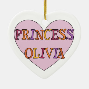 Princess Olivia Smycka Julgransprydnad Keramik