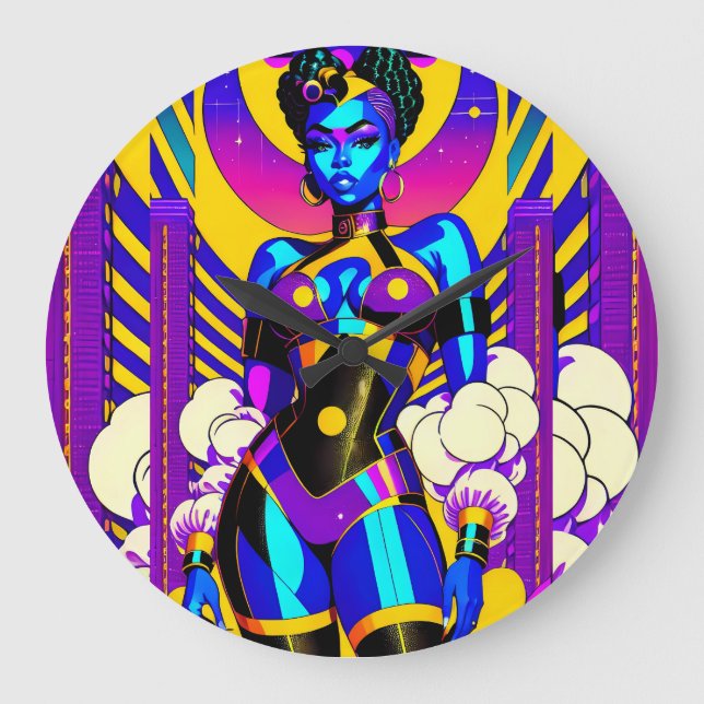 Princess on the Prowl - Ken Gage Art Stor Klocka (Framsida)