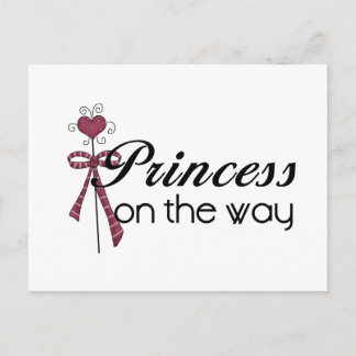 Princess on the Way - Customized Vykort