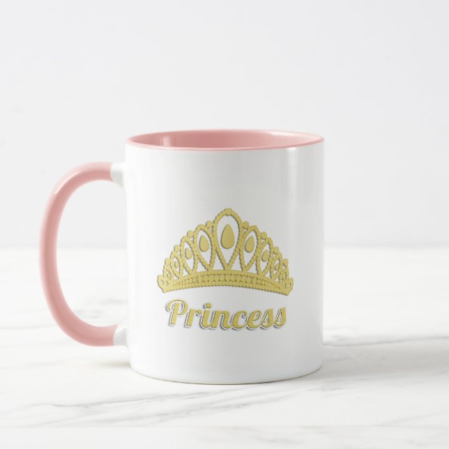 Princess Ord Art Golden Krona Gorgous Mugg (Vänster)