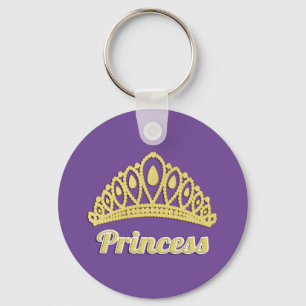 Princess Ord Art Golden Krona Gorgous Nyckelring