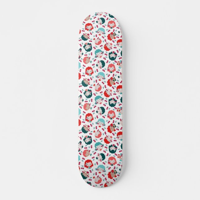 Princess örringar mini skateboard bräda 18,5 cm (Framsida)