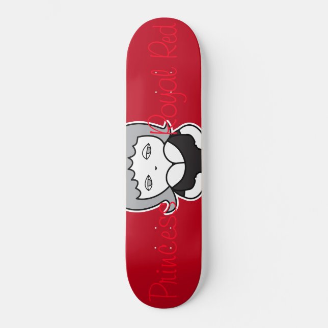 Princess på Royal Red 2 Mini Skateboard Bräda 18,5 Cm (Framsida)