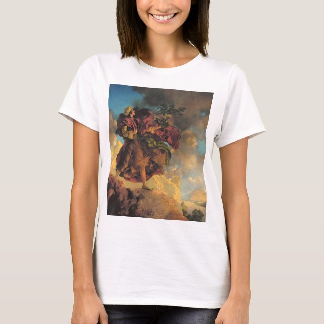 Princess Parizade Bringing Home Maxfield Parrish T Shirt (Framsida)