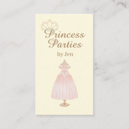 Princess Party Affärskort Visitkort