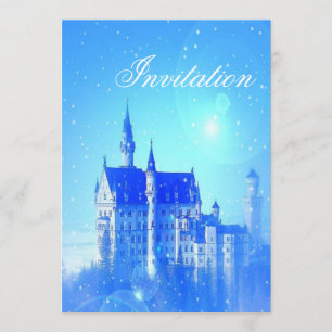 Princess party farytale castle inbjudningar