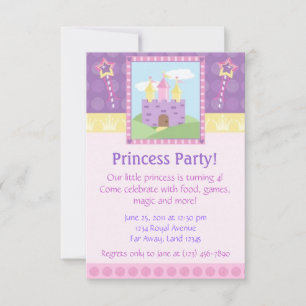 Princess Party-inbjudan Inbjudningar