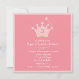 Princess Party-inbjudan Inbjudningar