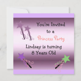 Princess Party-inbjudan Inbjudningar