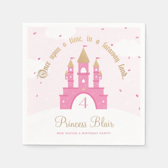 Princess Party Napkins Pappersservett (Framsidan)