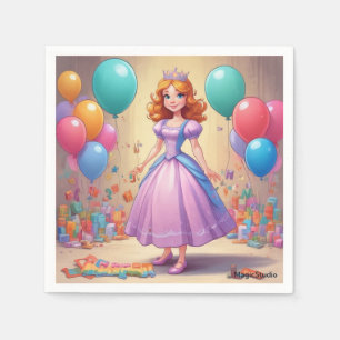 Princess Party Napkins Pappersservett