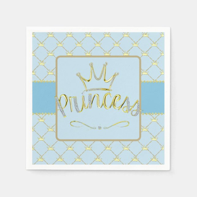 Princess Party Napkins Pappersservett (Framsidan)