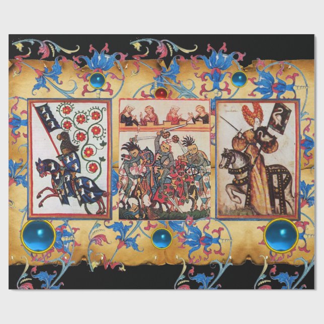 PRINCESS PENTHESILEIA OCH BLÅTTRIDDAREHÄSTRYGG PRESENTPAPPER (Platt)