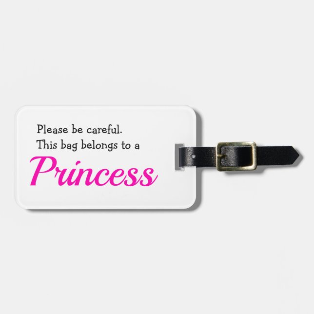 Princess Personlig Bagagebricka (Horisontell Framsida)