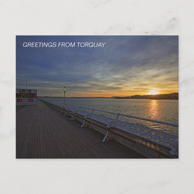 Princess Pier vid Sunset Vykort (Framsida)