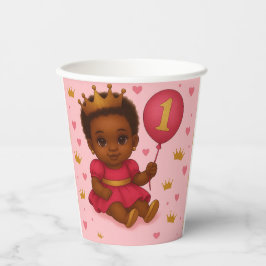 Princess Pink & Gold Baby Girl Birthday 