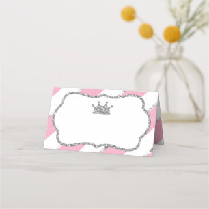 Princess Place Cards, Food Cards, Faux Guld Placeringskort